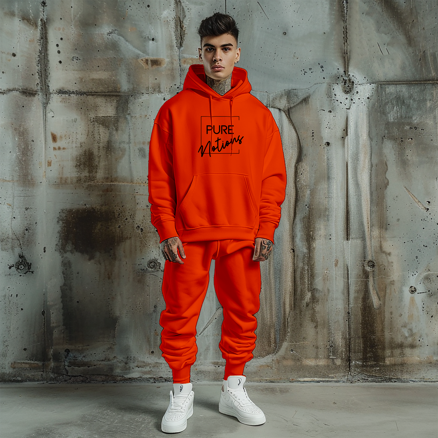 Classic Unisex **Notions Hoodie - Classic Irish Slang with a Modern Twist** ORANGE