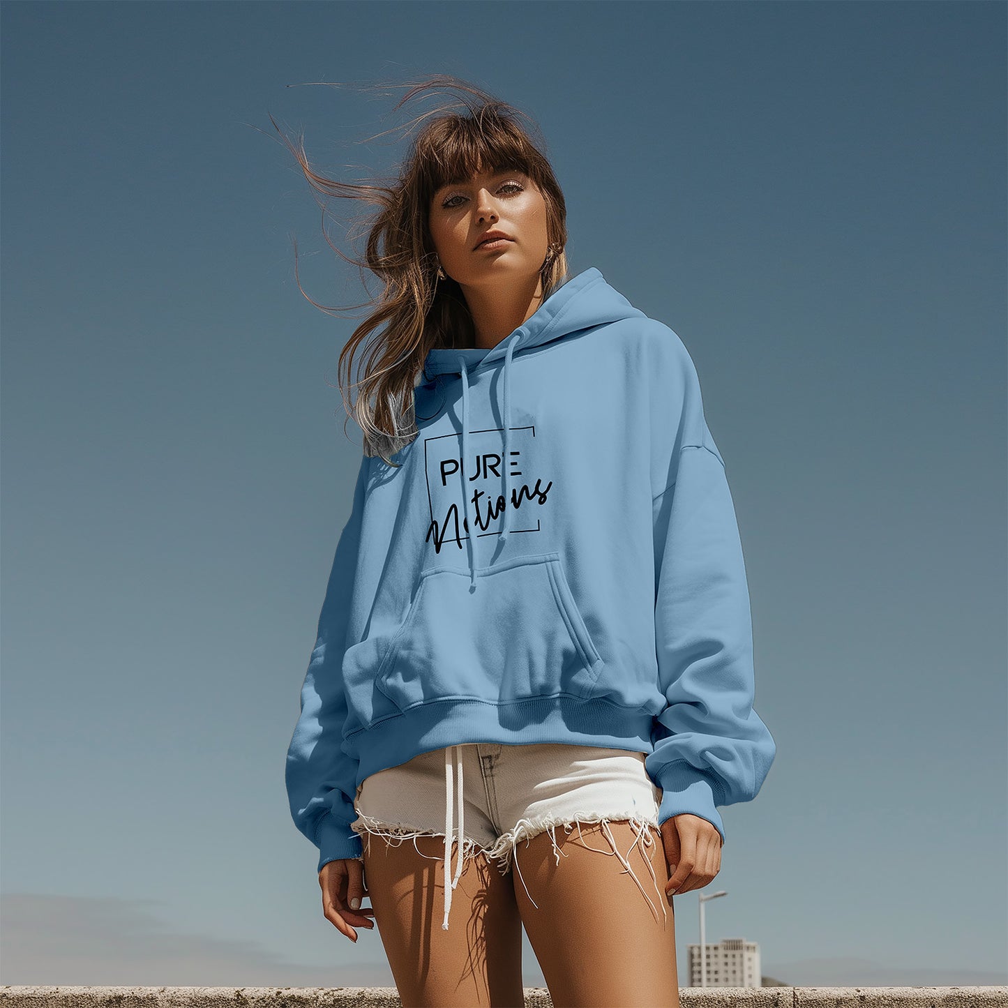 Classic Unisex **Notions Hoodie - Classic Irish Slang with a Modern Twist**  LIGHT BLUE