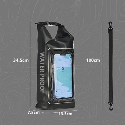 'Drifting' 2L 5L Dry Bag Touch Screen Outdoor Waterproof Storage Backpack