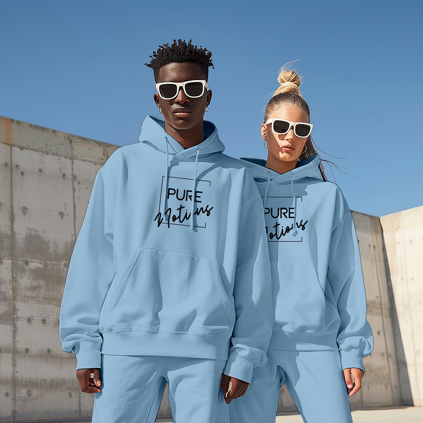 Classic Unisex **Notions Hoodie - Classic Irish Slang with a Modern Twist**  LIGHT BLUE