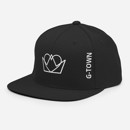 **Claddagh Emblem Snapback Hat – A Nod to G-town Heritage**