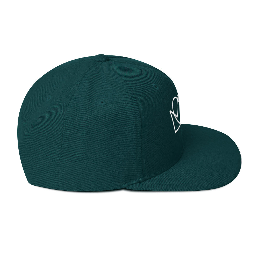 **Claddagh Emblem Snapback Hat – A Nod to G-town Heritage**